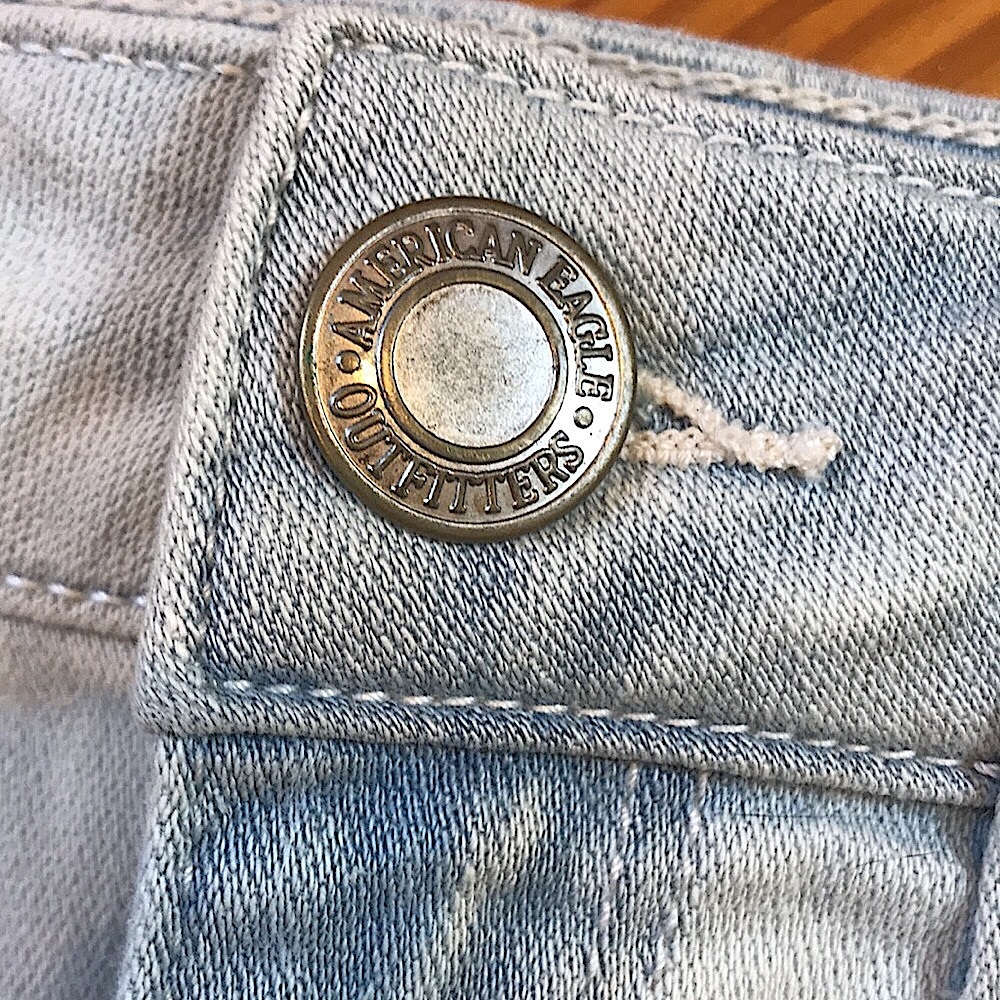 American Eagle High Rise Stretch Jean Shorts ✿ - Picture 4 of 8